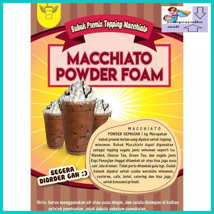 

54Etr7U- Topping Machiato Foam Powder Terlaris 1Kg 9Uhhjt7-