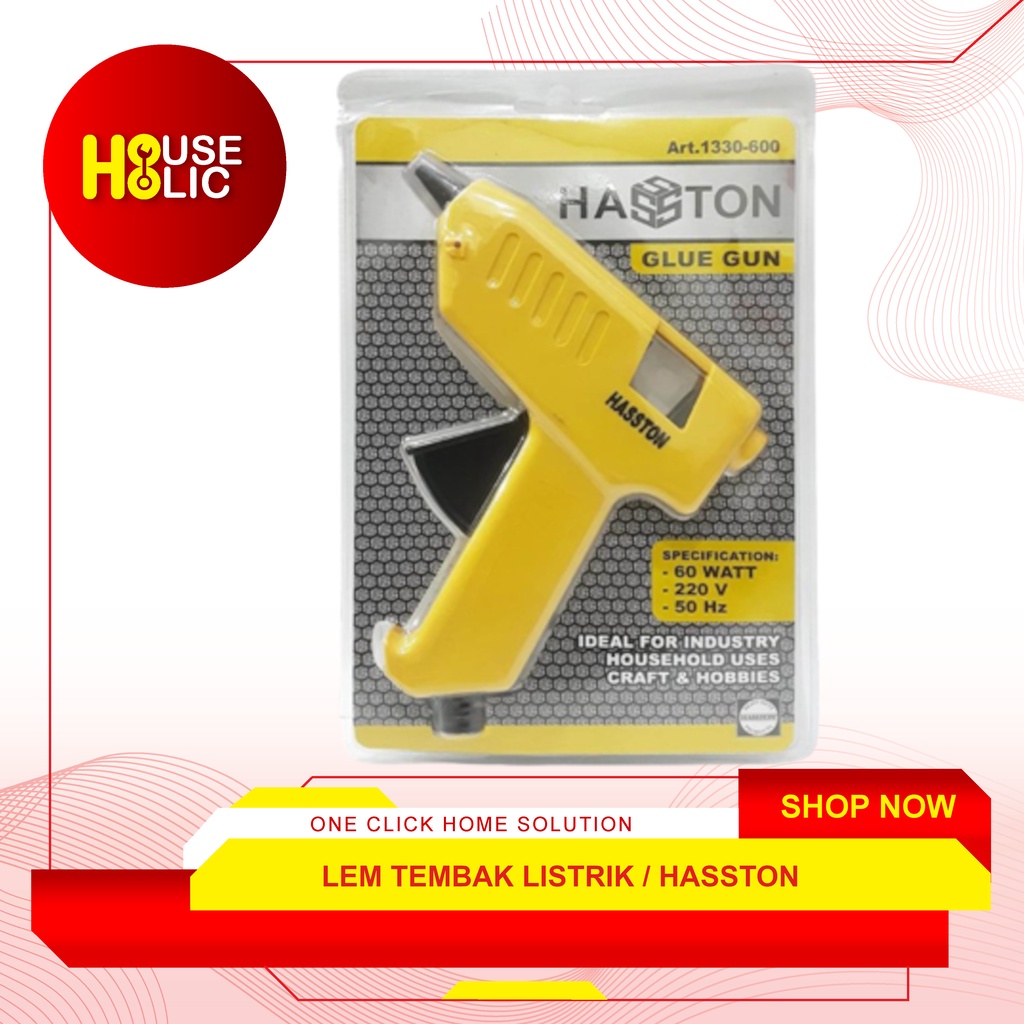 Glue Gun Listrik / Lem Tembak 60W / Lem Bakar Tembak Hasston 1330-600