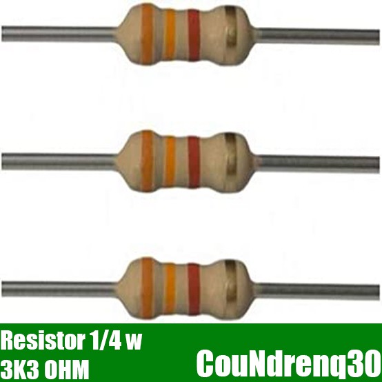 Resistor 3K3 ohm 1/4w 5%