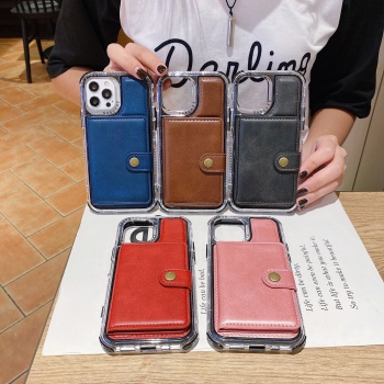 3in1 Casing iphone 13 12 11 Pro Max X XR XS Max 6 7 8 Plus Shockproof Dengan Slot Kartu