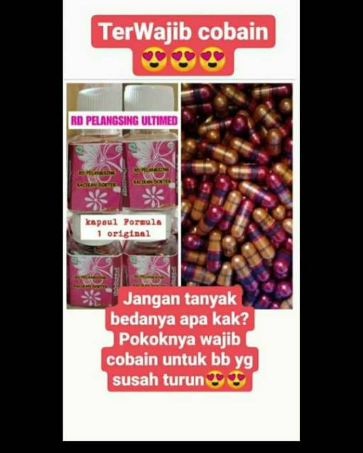 Rd Pelangsing Ultimate Bisa Cod Rd Pelangsing Herbal Original Shopee Indonesia