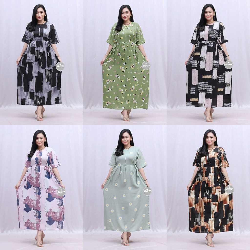 Dianputri - Daster Chibi Panjang Semata kaki Busui Kekinian Non Ruffle Dianputri-3