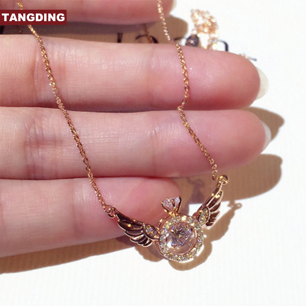 【COD Tangding】Kalung Pendek Desain Sayap Malaikat Untuk Wanita