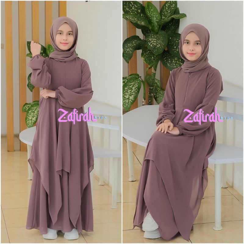PROMO Dress Muslim Anak Perempuan/ Gamis Malaysia Anak / Gamis Anak Terbaru / Baju Muslim Anak Perem