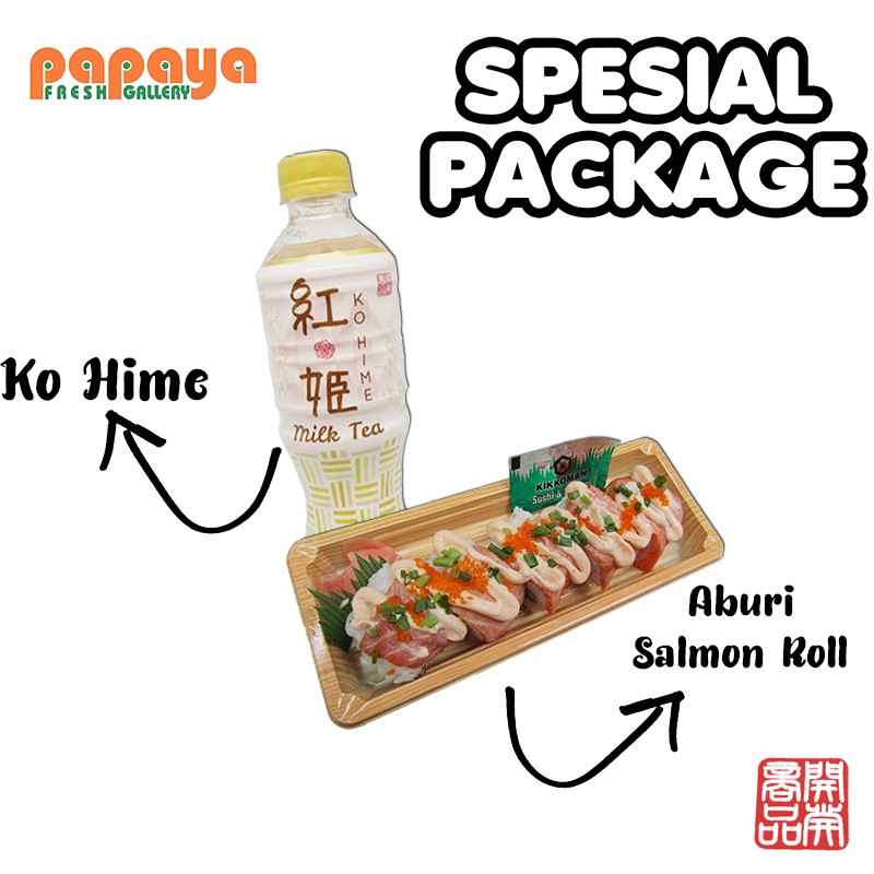 

PACKAGE KO-HIME + ABURI SALMON ROLL 1 PCK