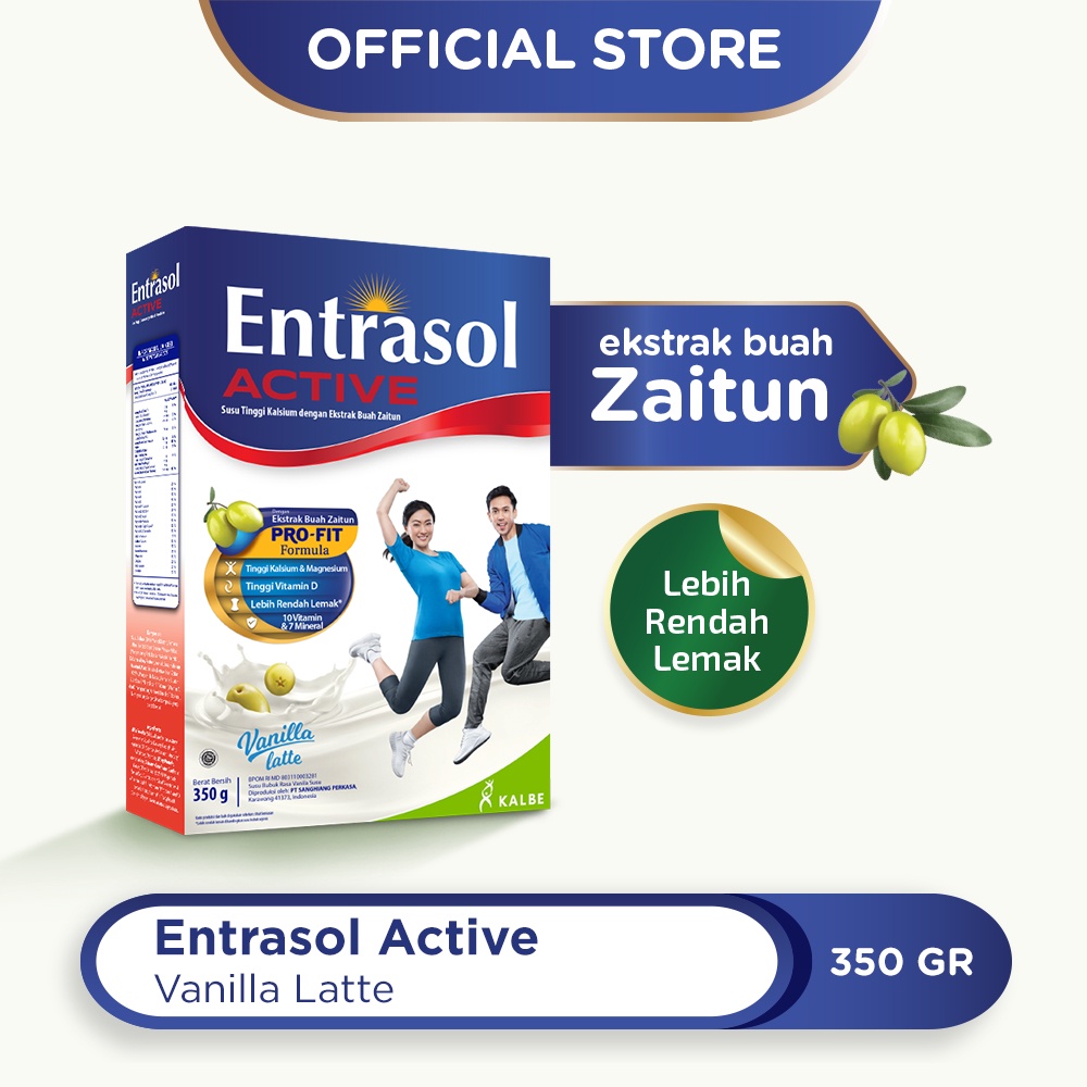 ENTRASOL ACTIVE VANILLA LATTE 350 G