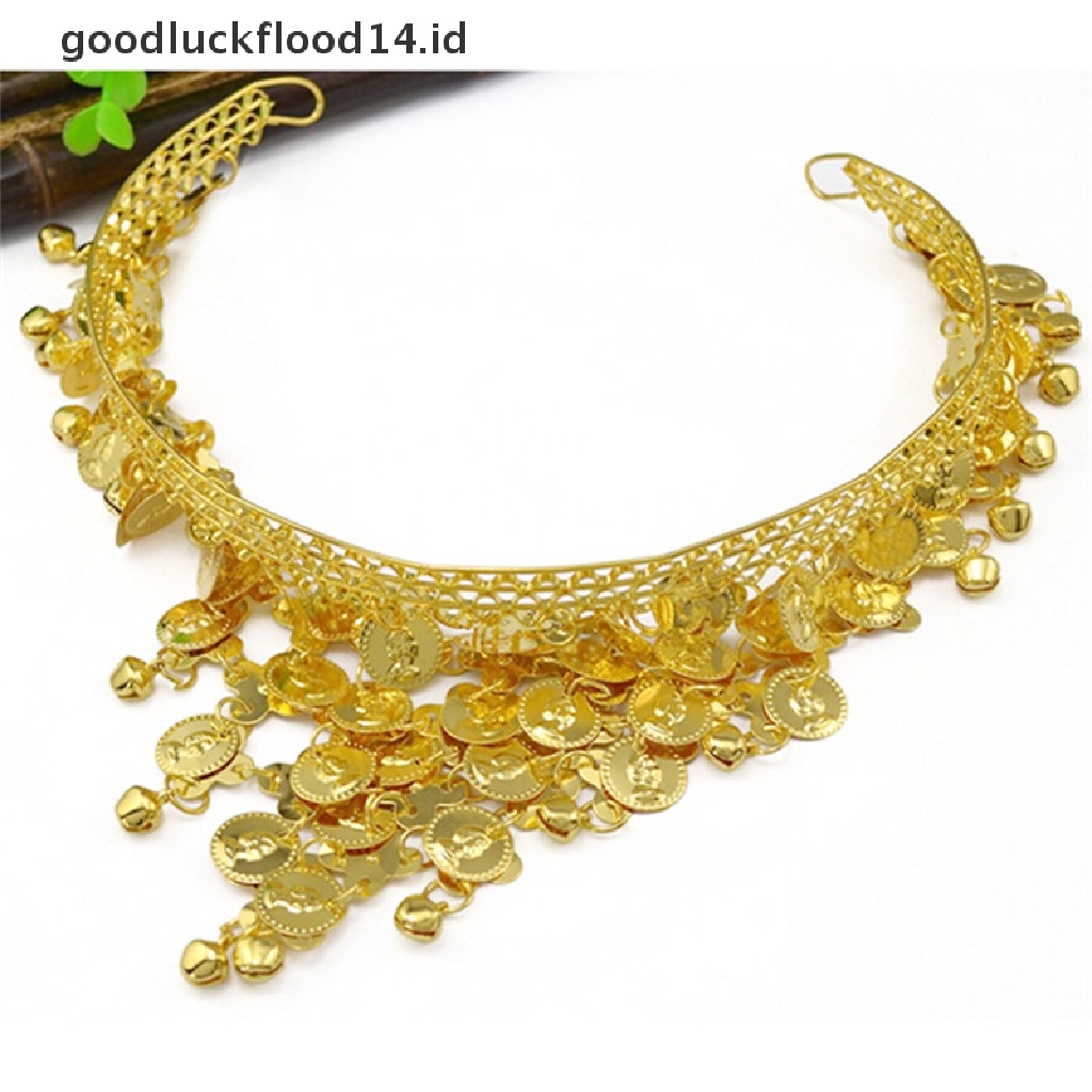 [OOID] Women Belly Dance Accessories Costume Dancing Coin Sequins Hair Band Headbands ID