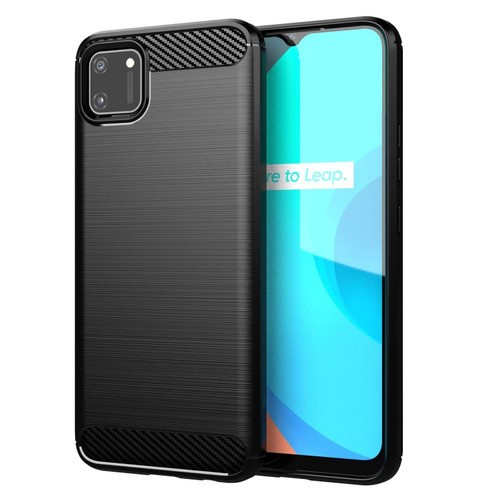 CASE SLIM FIT CARBON IPAKY REALME C11 REALME C11 2020 SOFTCASE - FA