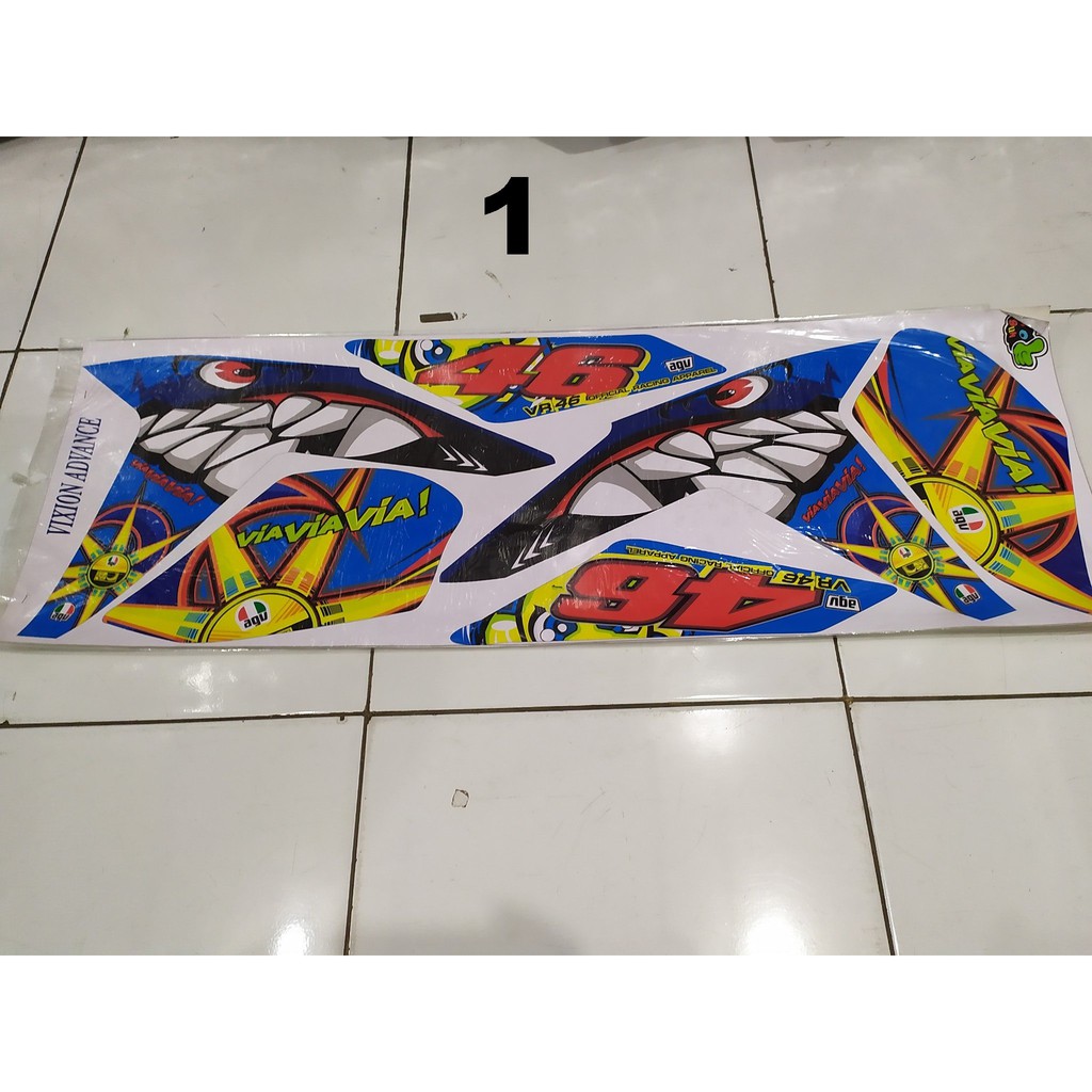 STIKER VARIASI NEW VIXION NVA 2015 2017 HIU ORIGINAL