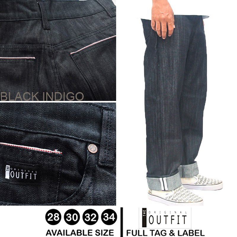 CELANA JEANS PRIA SELVEDGE RAW DENIM ORIGINAL THE OUTFIT TERBARU