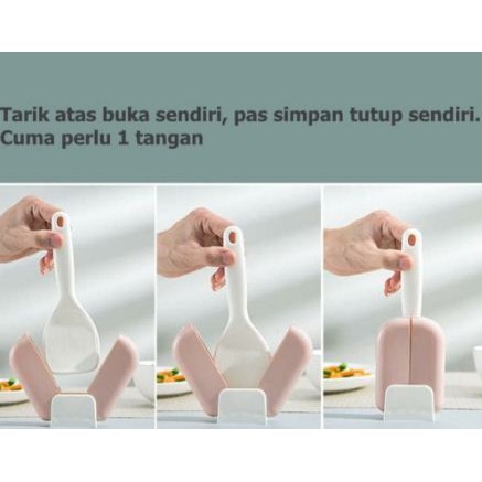 (VCM) Centong Nasi / Sendok Nasi / Tempat Centong Nasi Otomatis