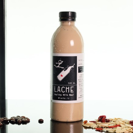 

Arabican Coffee Latte Lache Healthy Milk Meal Big Size 500mL - Kopi Susu Sehat dengan topping sehat