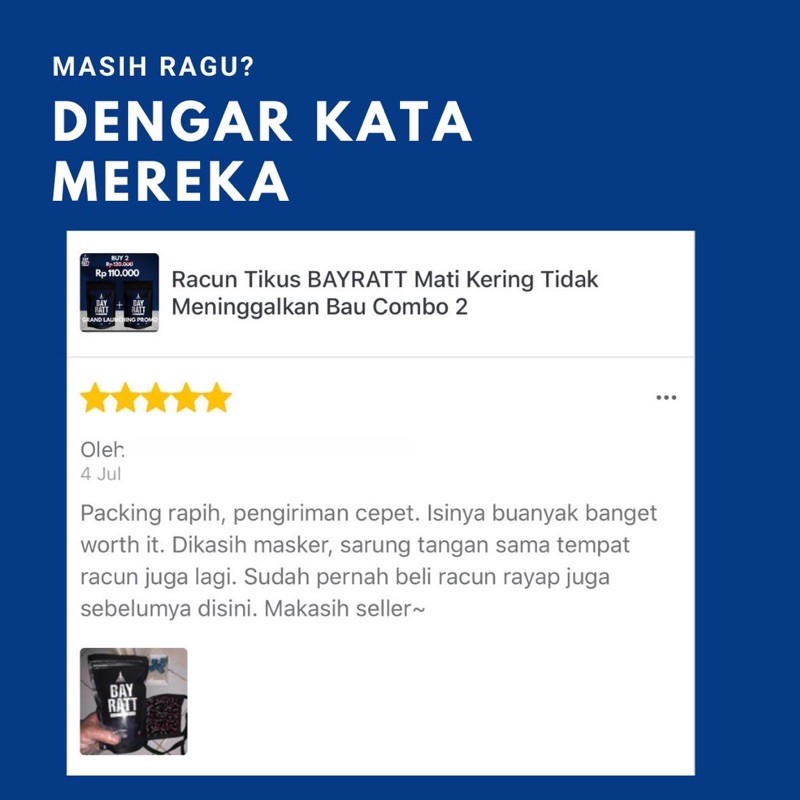 RACOON Bayratt Rat Poison / Racun Tikus Padat Rodentisida Umpan Tikus