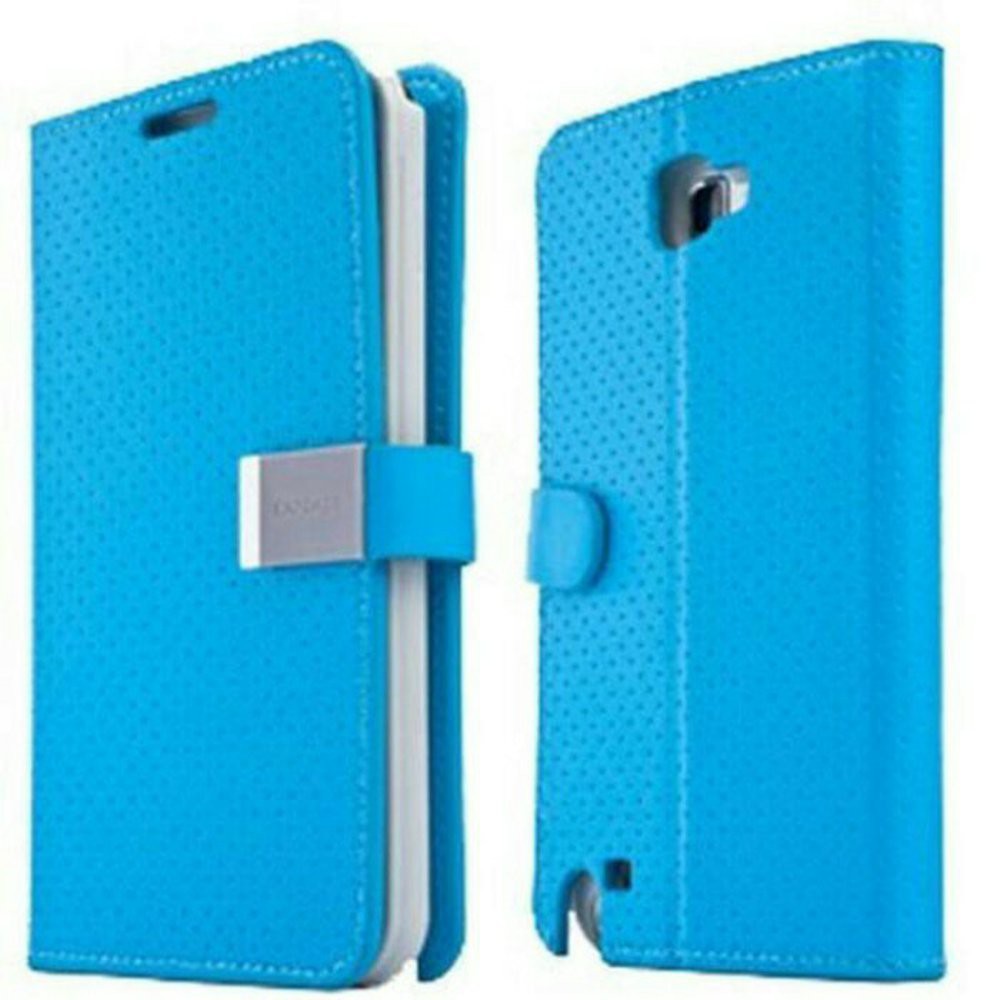 AKSESORIS HP Capdase Folder Case Sider Polka Samsung Galaxy Note 2 - Blue