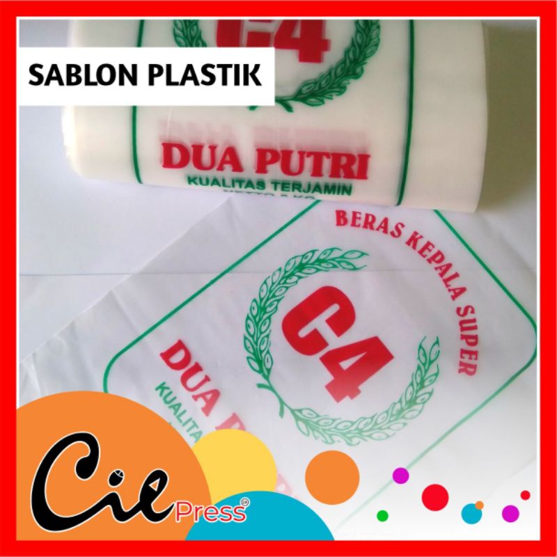 SABLON PLASTIK CUSTOM ONLINE SHOP DISTRO BERAS DLL