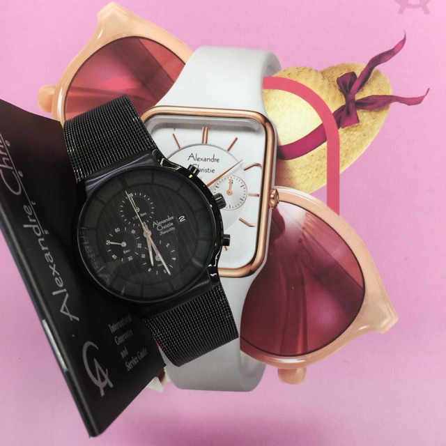 Alexander cristie tali rantai pasir full pria  6245 MC original 100% garansi resmi 1 tahun