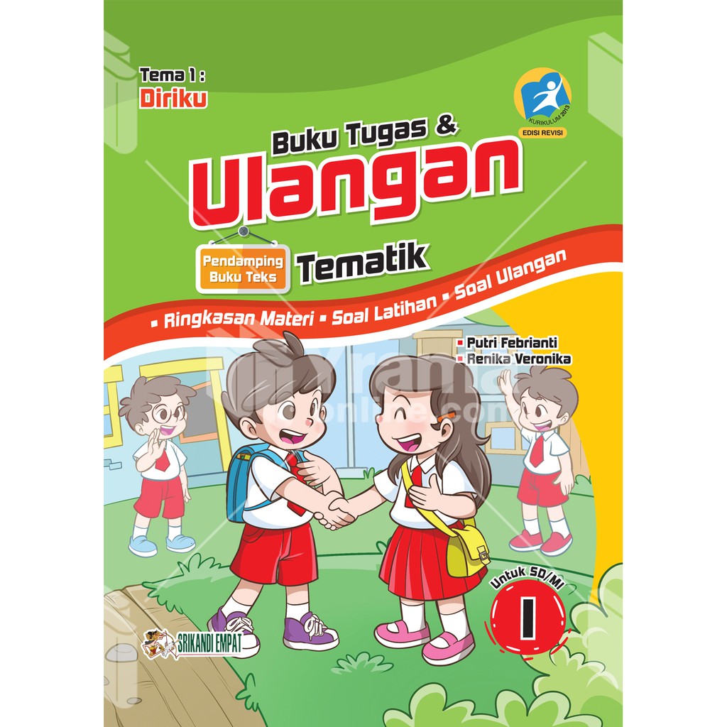 Buku Tugas dan Ulangan Tematik SD Kelas 1 Tema 1 Diriku