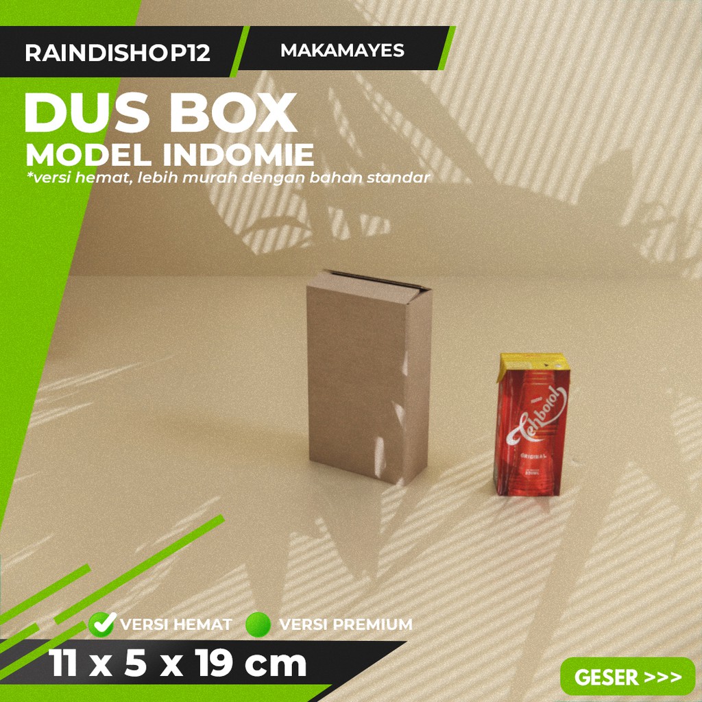 

BOX 11 X 5 X 19 CM KARDUS KOTAK KEMASAN PACKAGING KADO POLOS