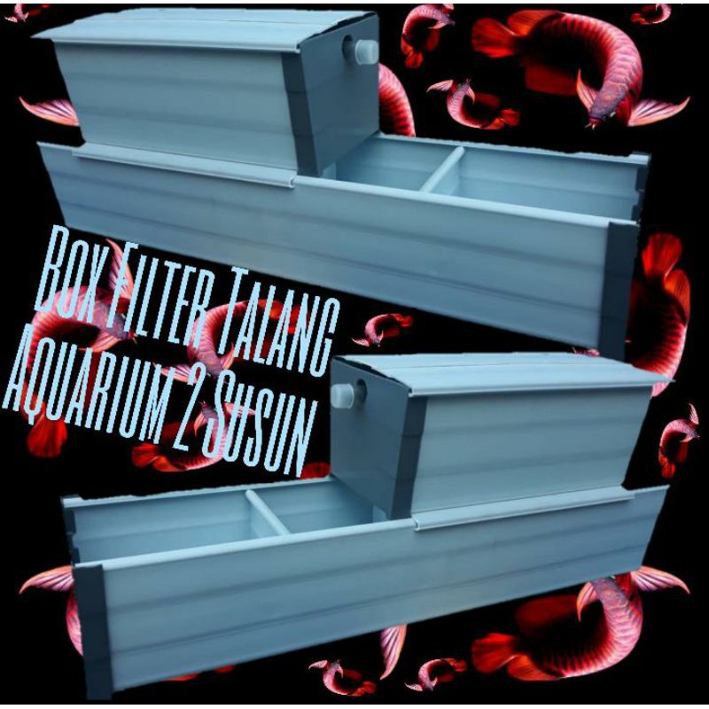 Box Filter Talang aquarium kabinet 60cm
