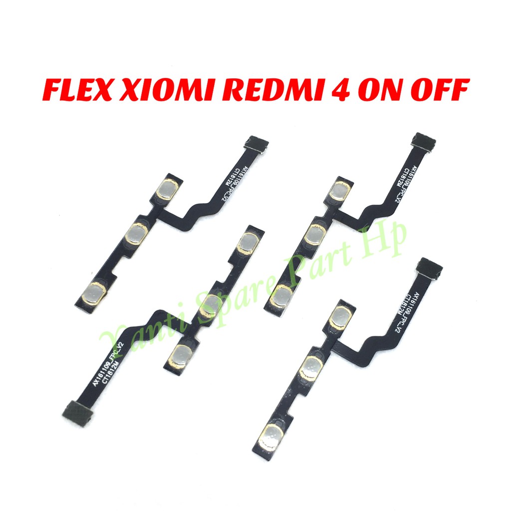 Flexible On Off Xiaomi Redmi 4 Original Terlaris New