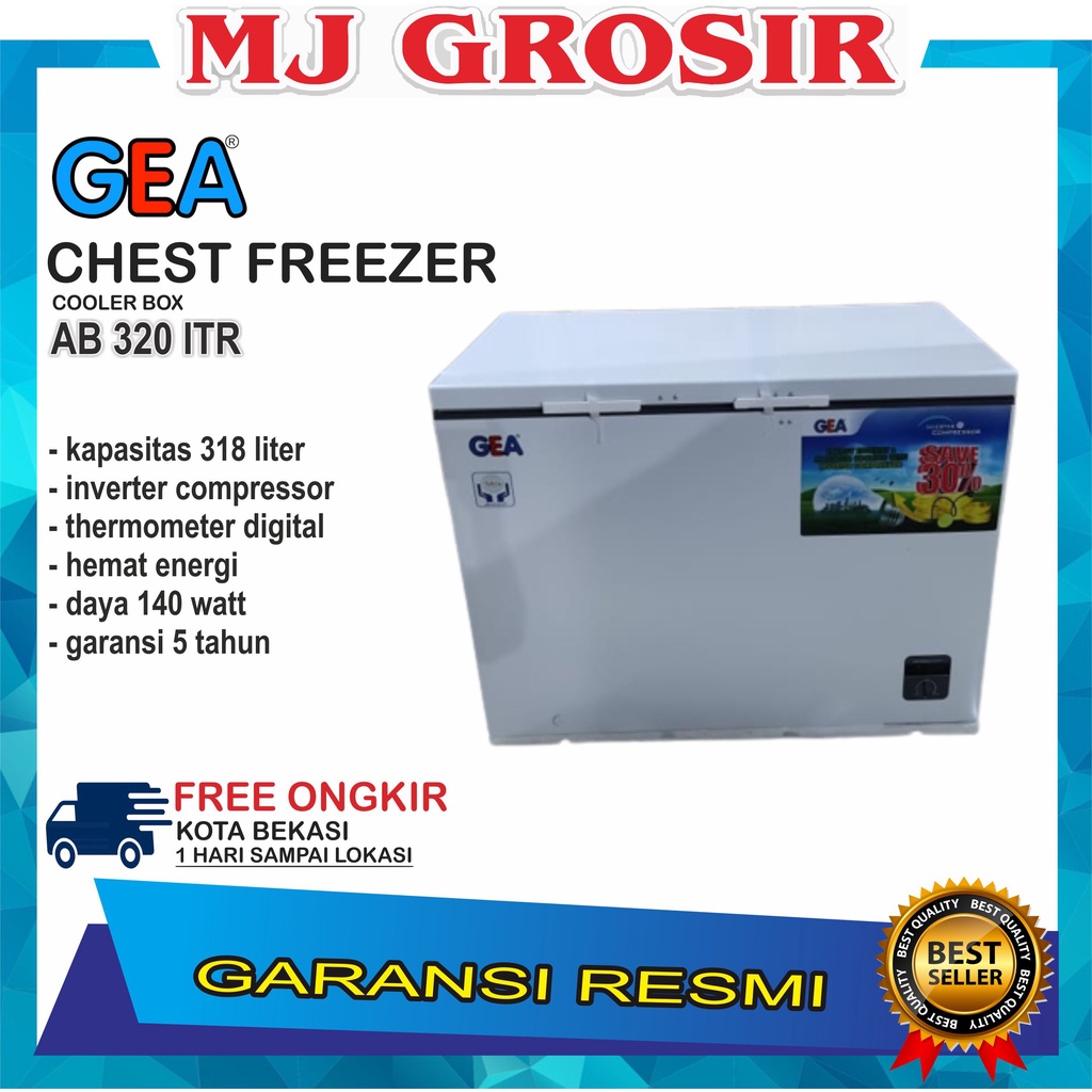 GEA AB 320 iTR CHEST FREEZER BOX 320iTR 318 L LEMARI PEMBEKU 318 LITER