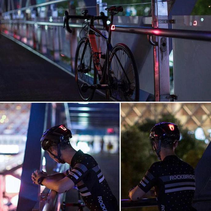 LAMPU BELAKANG SEPEDA HELM ROCKBROS TT30-WD ORIGINAL RECHARGEABLE
