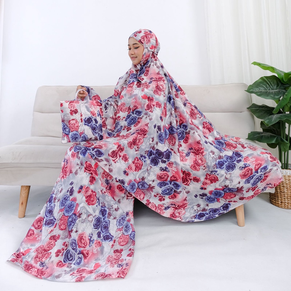 MUKENA DEWASA / MUKENA BALI DEWASA JUMBO BAHAN KATUN RAYON / MUKENA POLOS DEWASA