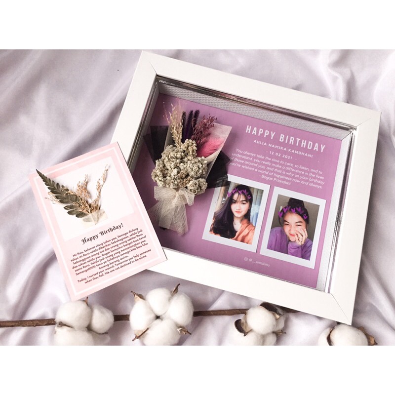 Rustic frame lilac