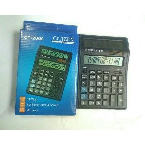 

Alat Menghitung Citizen CT 2000 Double Layar LCD Tombol Besar 14 Digit