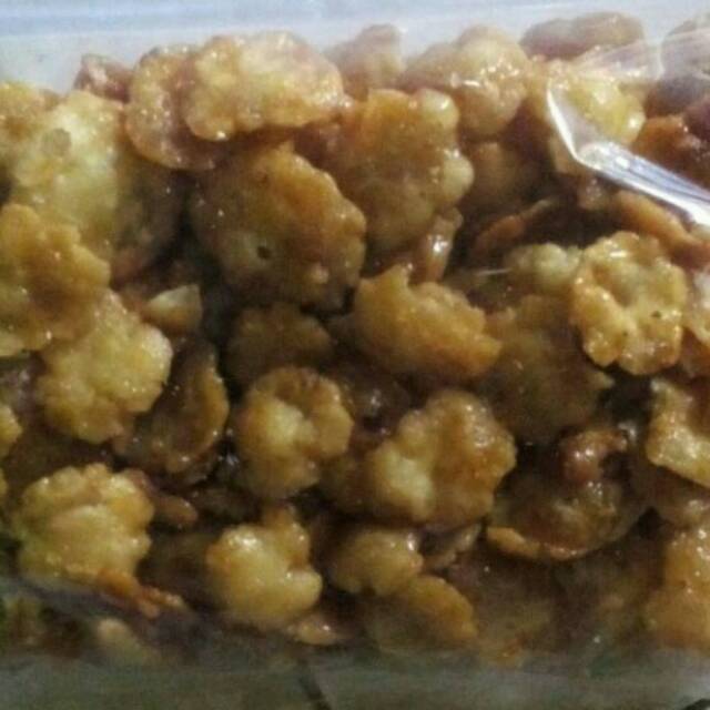 

Emping kletuk manis gula jawa