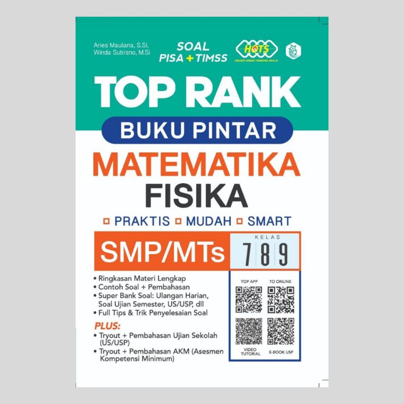 Top Rank Buku Pintar IPA &amp; Buku Pintar Matematika Fisika Untuk SMP/MTs 7,8,9