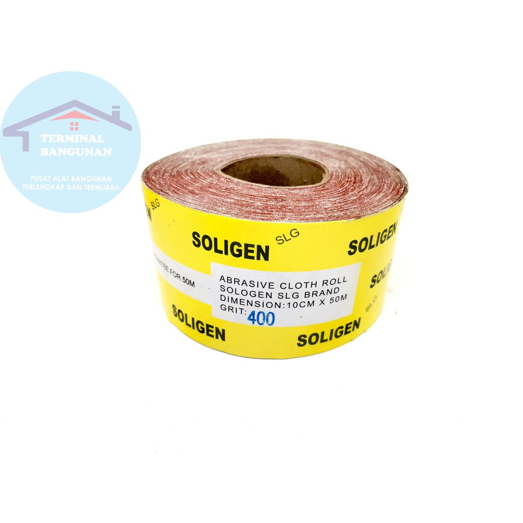 AMPLAS ROLL METERAN SOLIGEN GRIT 400 ( 1 meter )