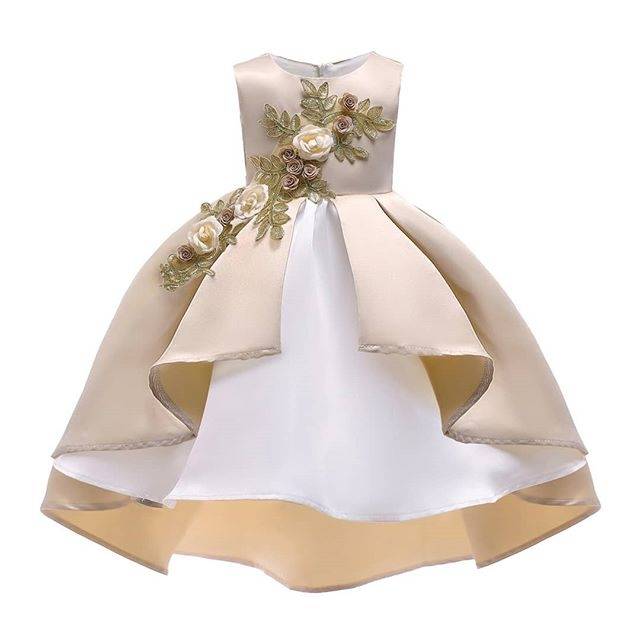 AMELIA DRESS / DRESS PESTA ANAK PEREMPUAN / GAUN NATAL ANAK GOLD HIJAU MERAH IMPORT KOREA MURAH