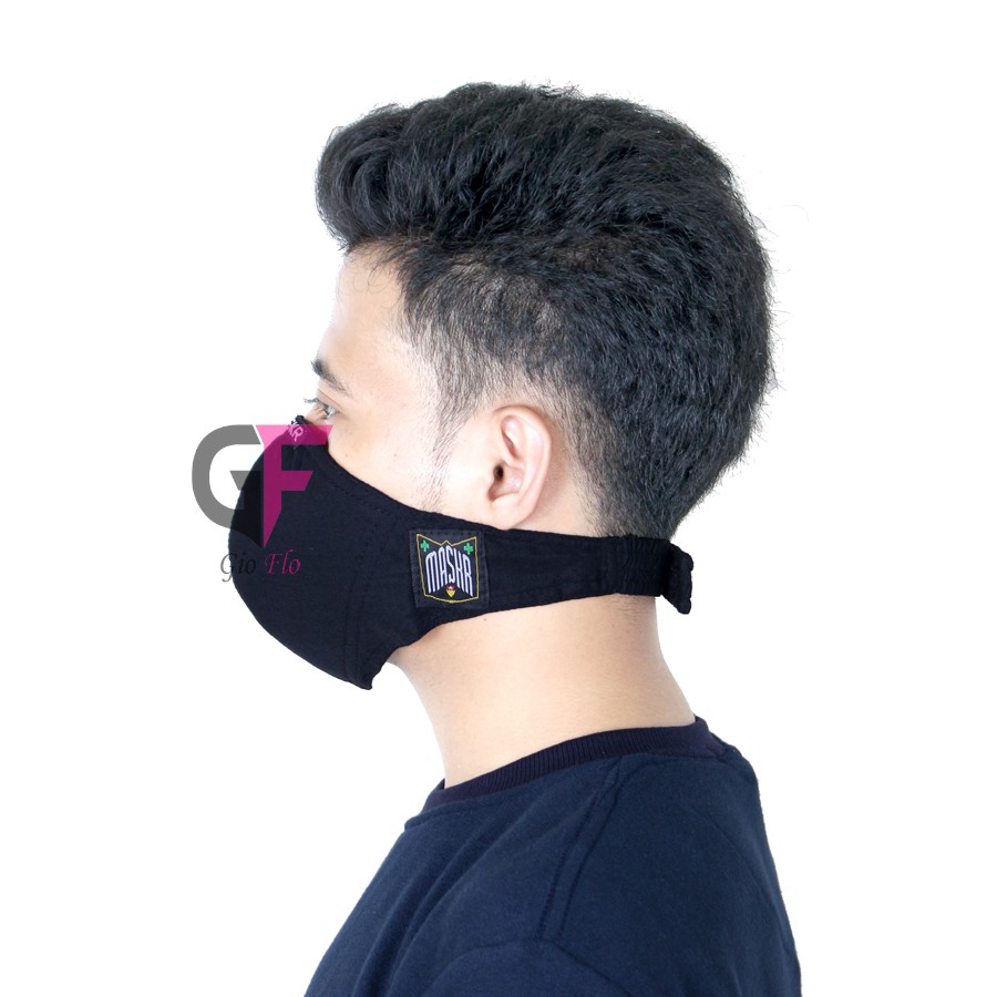 GIOFLO Masker Keren Untuk Pengendara Motor Black / MTR 286