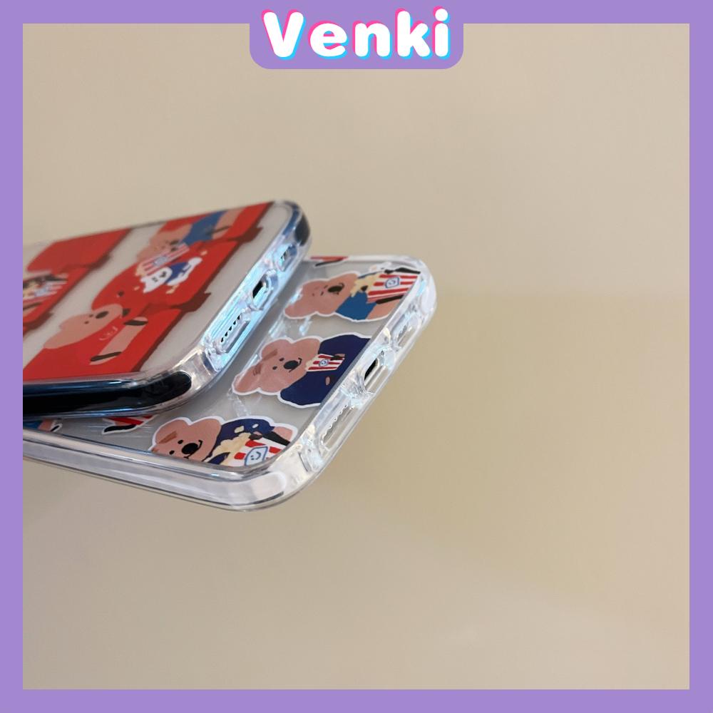 iPhone Case Silicone Soft Case Thickening Shockproof Protection Camera Bear Cartoon Cute Compatible For iPhone 11 iPhone 13 Pro Max iPhone 12 Pro Max iPhone 7 Plus iPhone xr