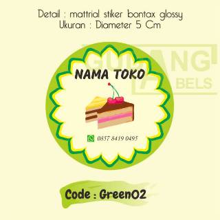  STIKER  LABEL KUE MAKANAN  RINGAN CAMILAN SNACK MURAH  