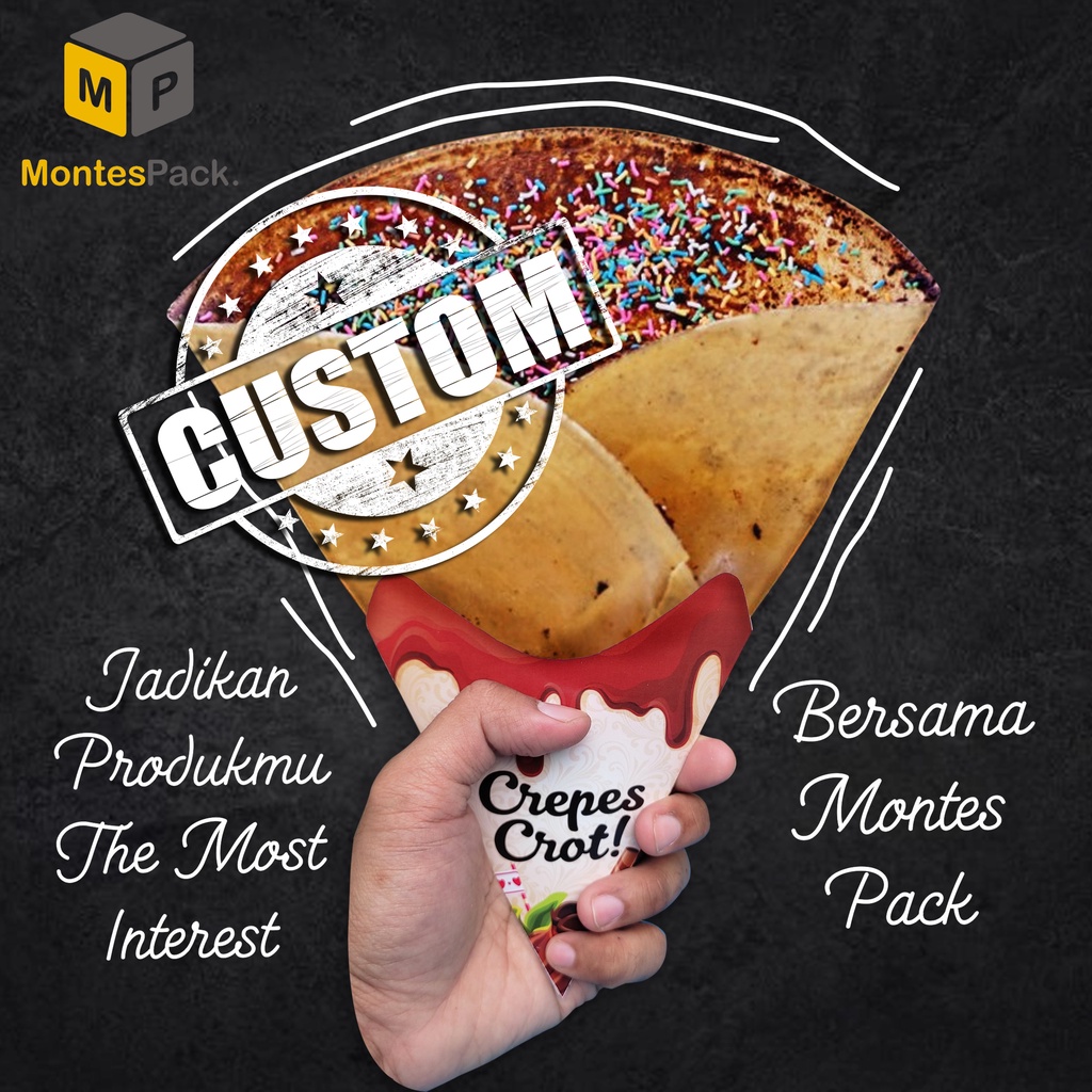 

Custom contong CREPES / kemasan Leker Desain sendiri