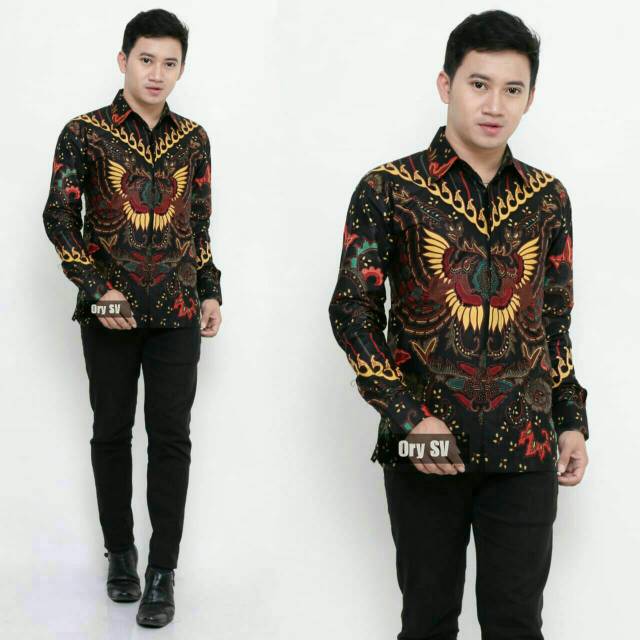 Baju batik motif merak