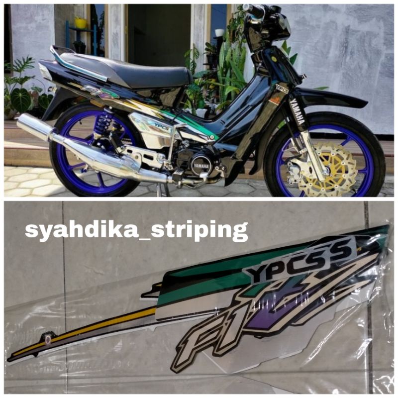 STRIPING STICKER LIS BODY YAMAHA FIZR F1ZR FIZ R CROOM CROM 1995