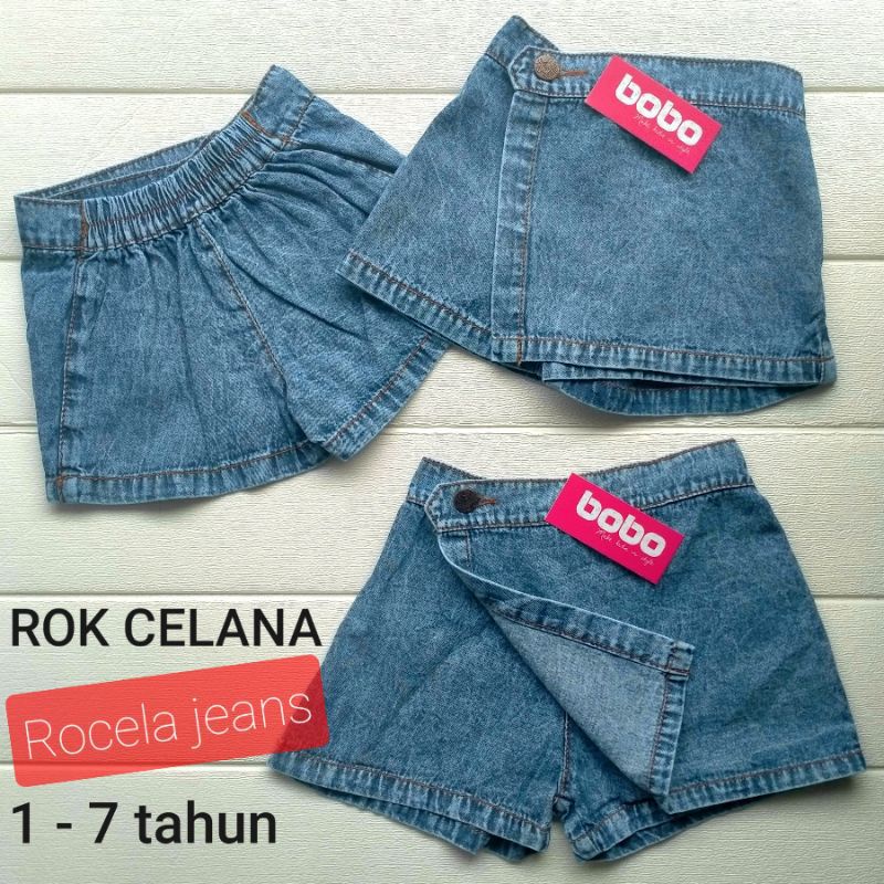 ROCELA ROK CELANA JEANS SNOW WASH  USIA 1-8th