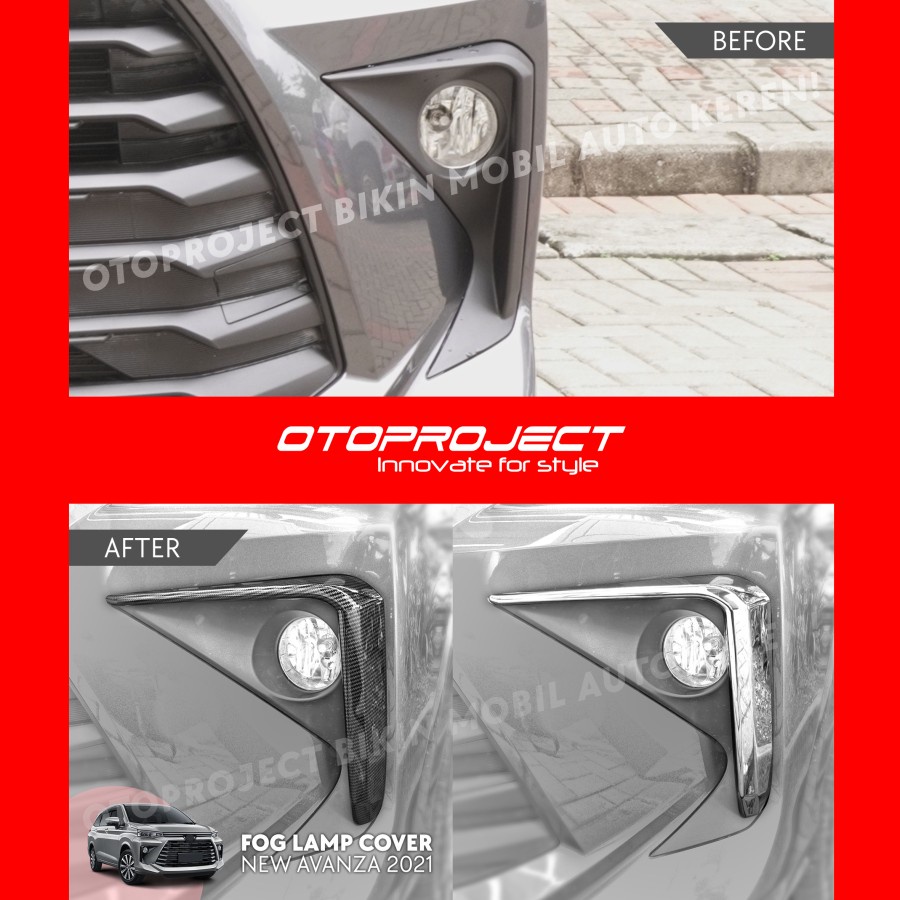 List Cover Ring Fog Lamp Depan Toyota All New Avanza 2022