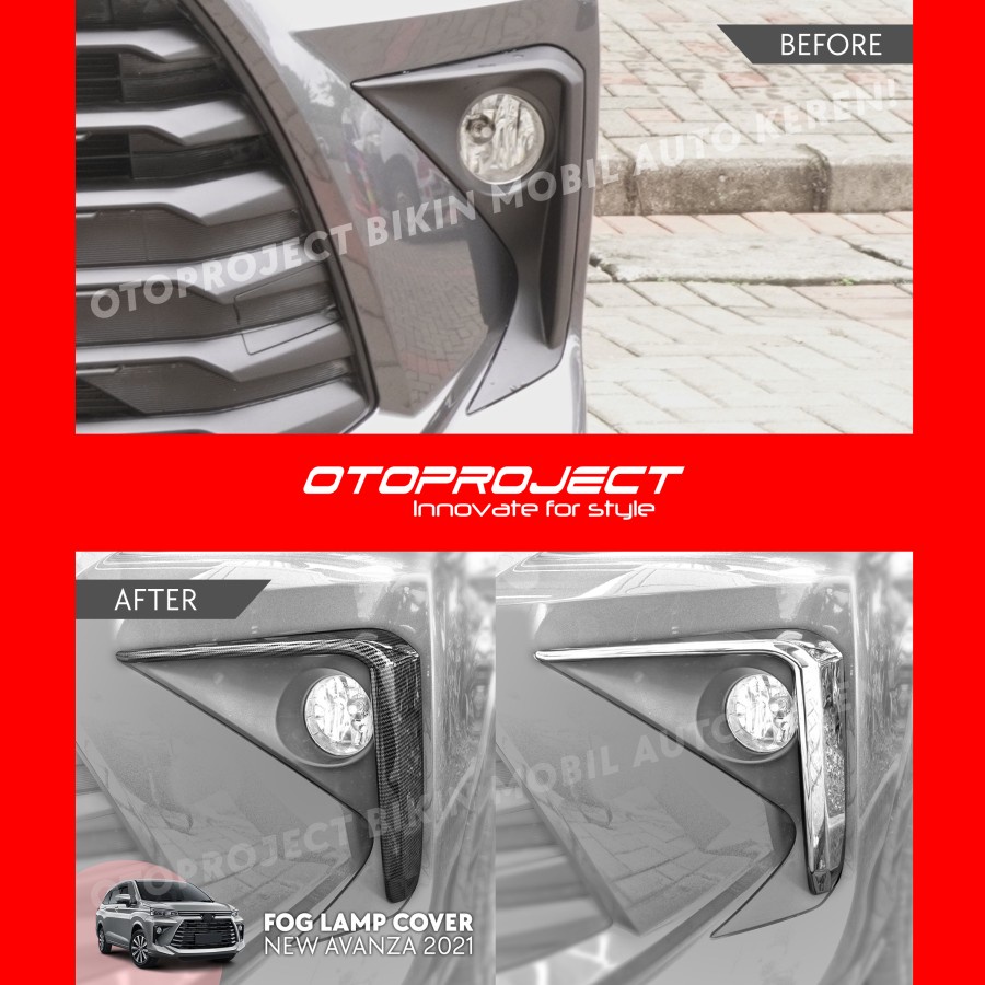 List Cover Ring Fog Lamp Depan Toyota All New Avanza 2022