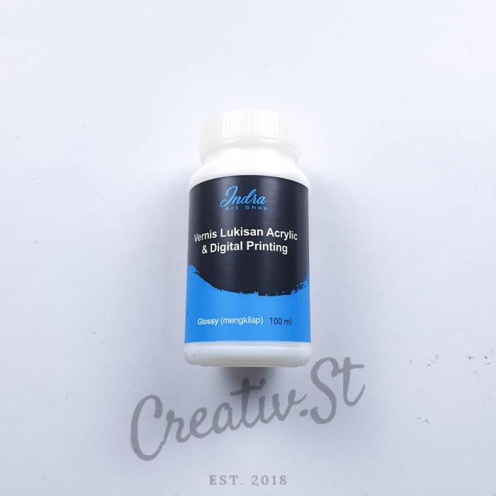

Cat Varnish Acrylic Clay Vernish Lukis Doff Glossy 100 ml - Glossy