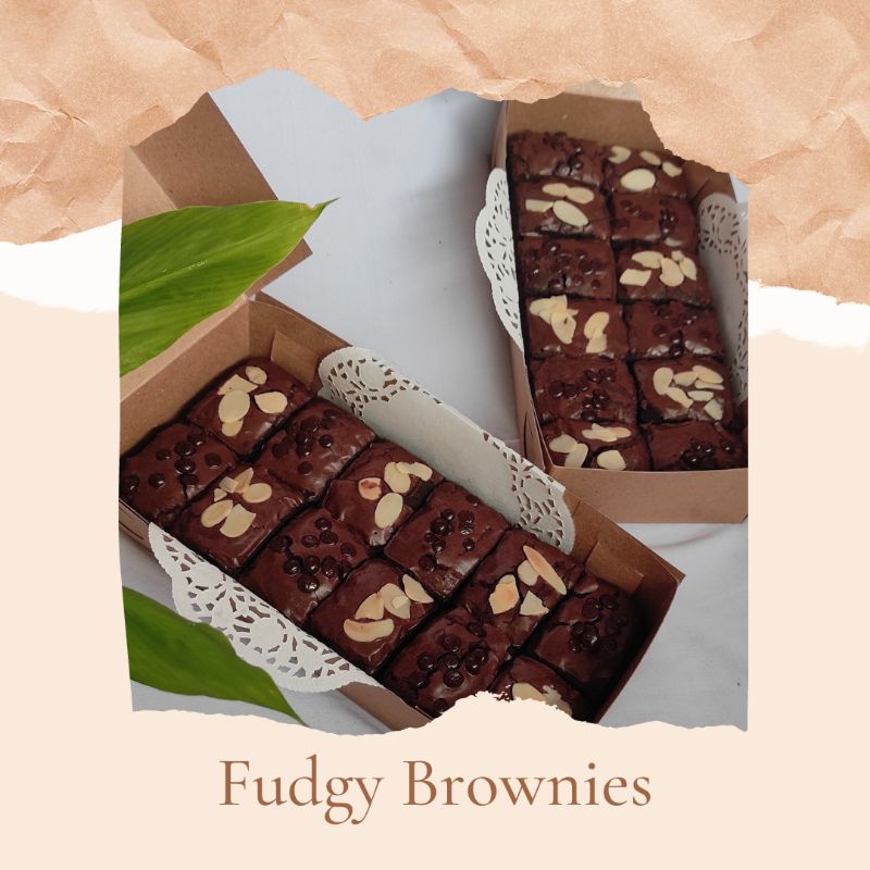 

Fudgy Brownies ukuran 22x10 cm / brownies Panggang / brownies sekat / brownies coklat skat