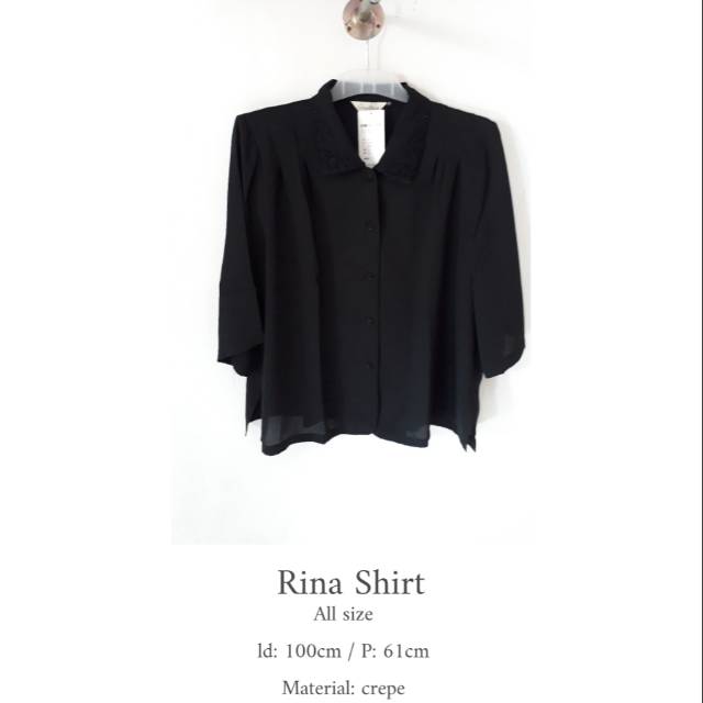 Rina shirt - BAJU IMPORT FASHION KOREA BKK HIGH QUALITY HARGA GROSIR MURAH