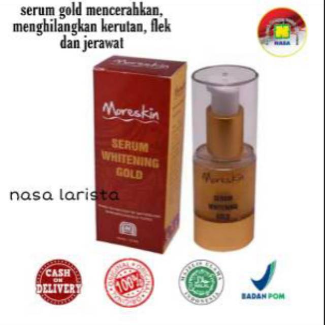 MORESKIN SERUM WHITENING GOLD NASA / SERUM GOLD NASA