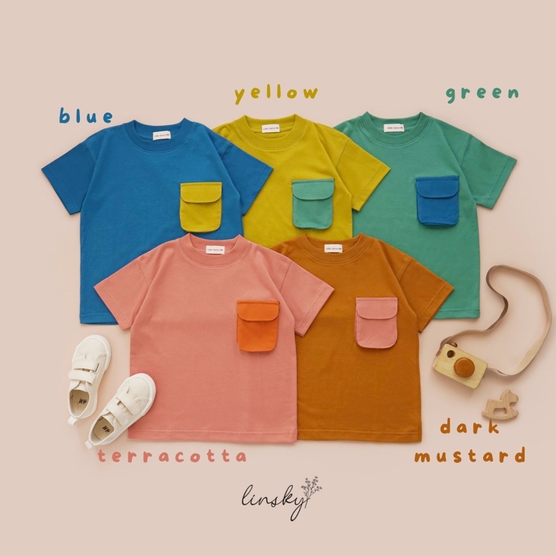 LINSKY BABY - Ryu Tee &amp; Ryu Denim Pants Anak Unisex Little Carra