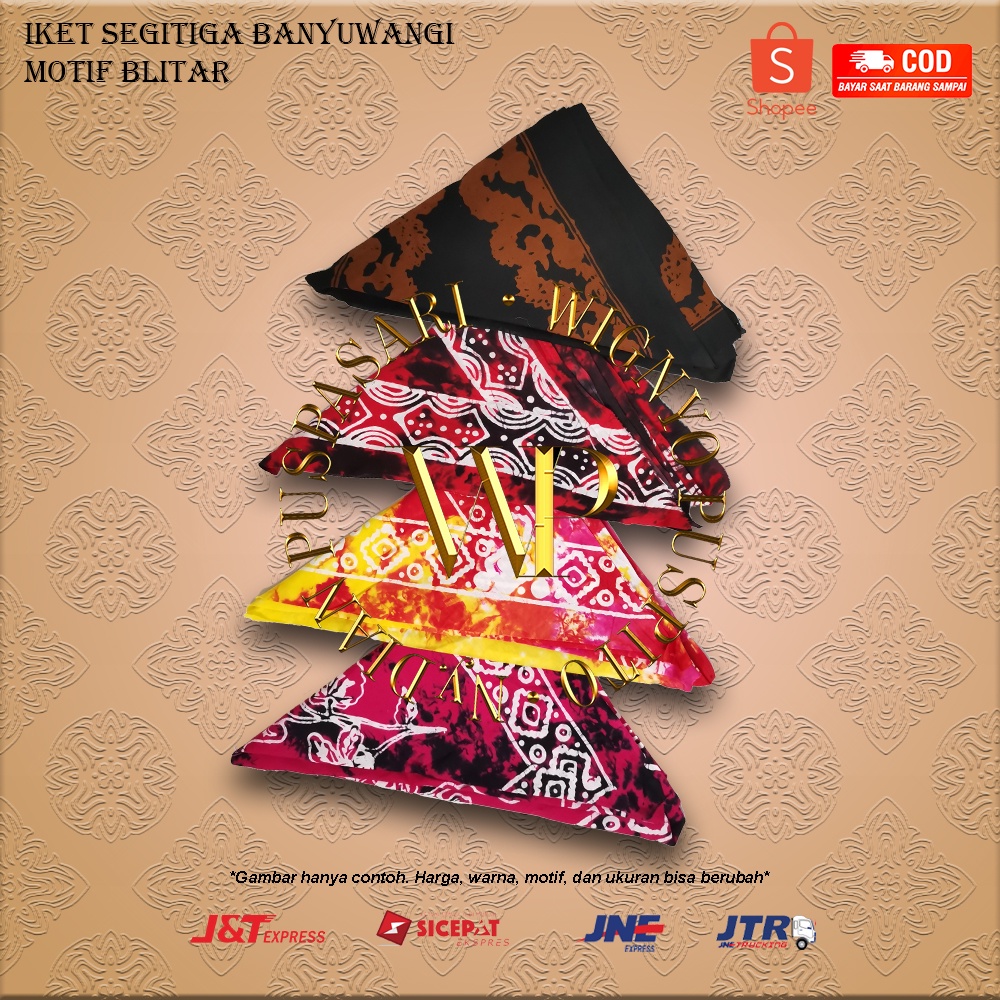 IKET SEGITIGA BANYUWANGI MOTIF BLITAR