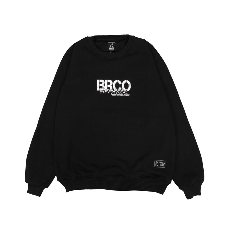 (BISA COD)Sweatshirt CREWNECK BRCO APPAREL Orginal Black Edition