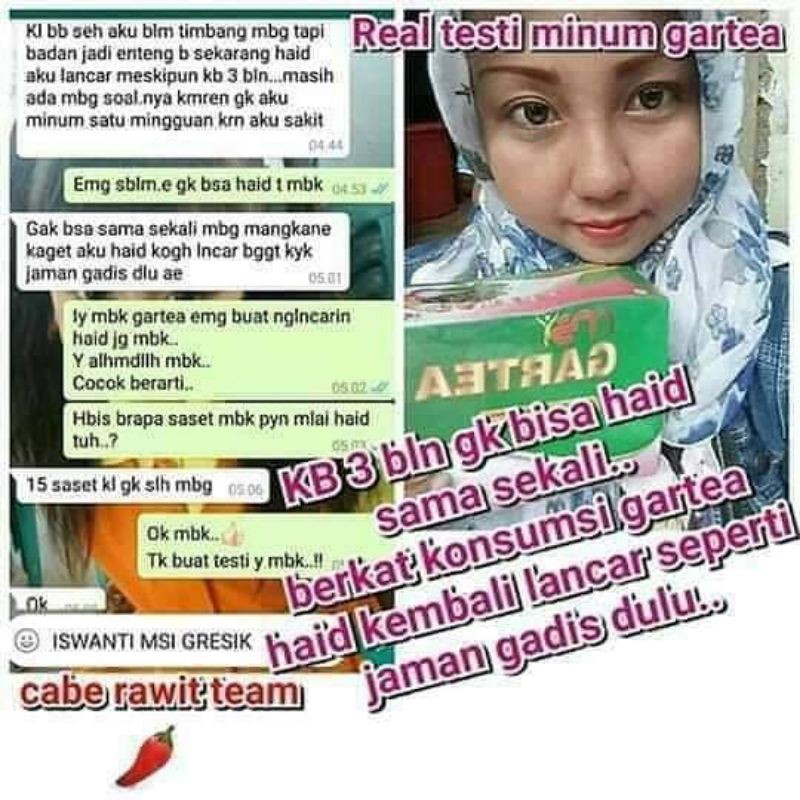(MEMBER RESMI MSI) GARTEA untuk diet Untuk melancarkan BAB